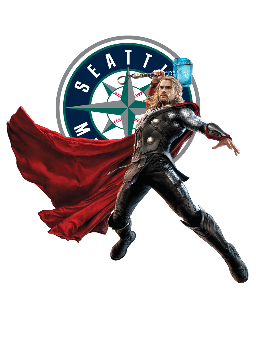 Seattle Mariners Thor Logo vinyl decal